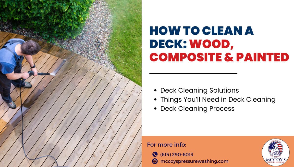 How to clean a deck