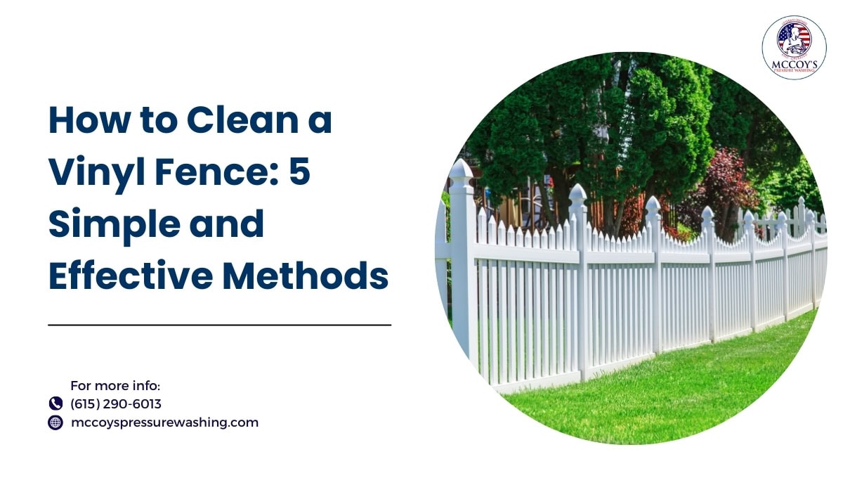 how to clean vinyl fence